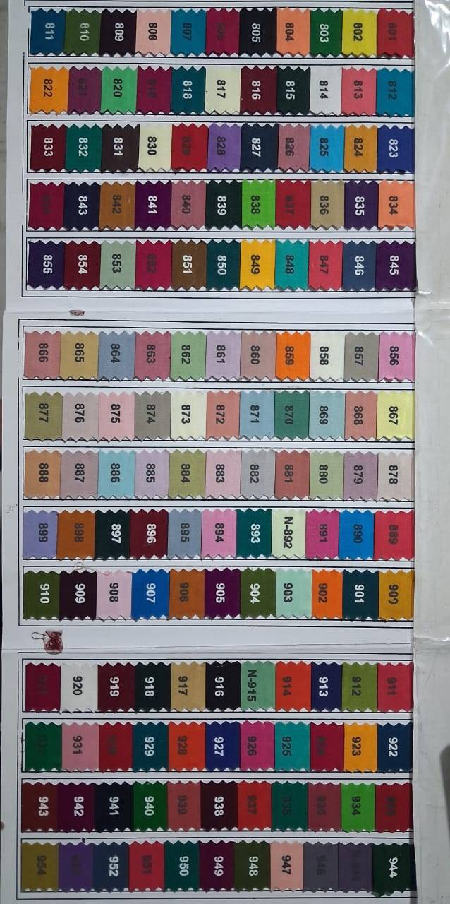 Colour Shade Card